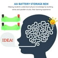 thumbnail image 2 of YSNOOWE 6Pcs Small Battery Organizer for Parents Scientific Experiments, 2 of 4