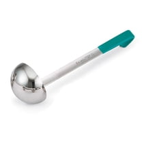 Vollrath 4980655 Teal Handled 6 Ounce Stainless Steel Ladle