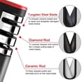 thumbnail image 4 of Upgraded Kitchen Knife Sharpener 3-Stage Chef Knife Sharpener Non-Slip Ergonomic Design Diamond Coated Wheel Quickly Knife Sharpens, Safely, and Easy to Use for Kitchen Camping, 4 of 4
