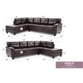 thumbnail image 2 of Glory Furniture Gallant Faux Leather Sectional in Cappuccino, 2 of 7