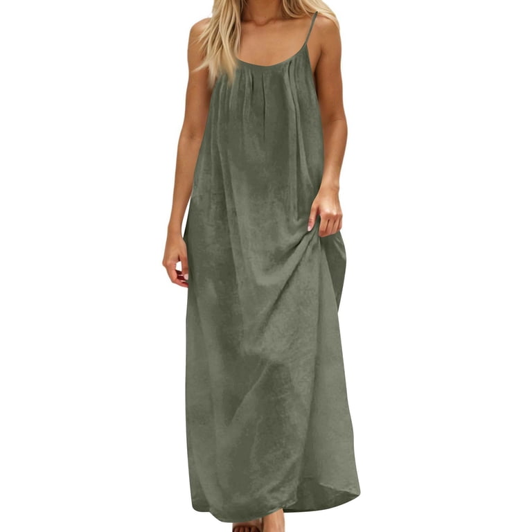 olive green backless dress Steel Gray Satin Bridesmaid Dress A-Line Floor-Length