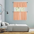 thumbnail image 5 of Peach Fuzz Kitchen Curtains Sets for Windows 24 Inch Length, Solid Color Farmhouse Peach Fuzz Rod Pocket Window Treatments Tier Curtains and Valances Set for Bedroom/Bathroom, 5 of 8