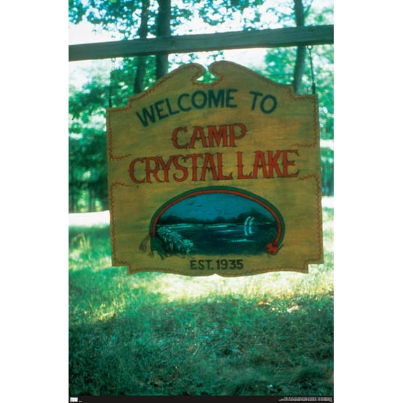 Friday The 13th - Welcome To Camp Crystal Lake Wall Poster, 14.725" x 22.375"