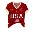 thumbnail image 5 of MEICHEN 4th Of July Shirts For Women Summer USA Star Stripes Graphic Tees Memorial Day Outfit 250th Anniversary USA Shirt, 5 of 7