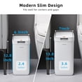 thumbnail image 2 of Bote de basura MOPALL para baño con tapa, 13,6 L + 9,1 L, blanco, paquete de 2, 2 of 7