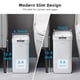 thumbnail image 2 of Bote de basura MOPALL para baño con tapa, 13,6 L + 9,1 L, blanco, paquete de 2, 2 of 7