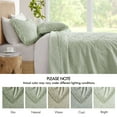 thumbnail image 5 of Cotton Bedding Set, 3PCS Queen Bedspread Set, Sage Comforter Set,Polyester Bed In A Bag, Household Supplies & Décor Bedding Bedding Sets 3PCS Queen Bedspread Set, 5 of 21