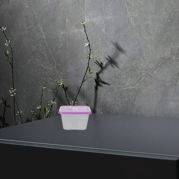 MLINS 4pcs Moisture Absorber Box: Reusable Plastic Empty Holder - Water-Absorbing Device for Wardrobes and Cabinets - Empty Absorber Box for Home and Indoor Use