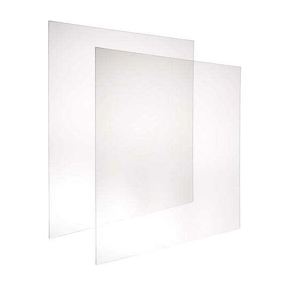 Skitement Ultra-Transparent UV Resistant Frame Grade Acrylic Plexiglass Clear Sheet Picture Frame Replacement 6x12 Inches 0.0625"(1/16") Pack of 2 Pcs