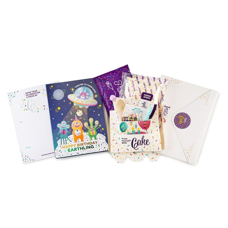 Out of this World Alien Birthday Cake Card Out of this World Alien Birthday Cake Card