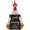 A, variant on Good Morning Chicken Figurine Resin Sitting Lying Hen Statue Rooster Figurine Chicken Decorations for Home Desktop Bookshelf Festival Gift B