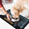 thumbnail image 2 of Halloween Pumpkin Dog Mat for Food and Water Absobing Durable 17x30 Inch Pet Food Mat Spider Bat Pet Feeding Mat Dog Water Bowl Mat for Messy Drinker, 2 of 7