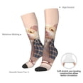 thumbnail image 4 of Fotbe Cute Mouse In Glasses Calcetas Divertidas Estampadas para Hombre y Mujer, Calcetas de Algodón hasta la Rodilla para Caminar, Correr, Enfermería y Embarazo, 4 of 6