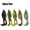 Black, Blue, Green, Multicolor, Brown, variant on 3pcs Double Helix Propeller Surface Frog Lure Set, Rotating Tail Floating Swing Bait with Sharp Hook, Suitable for Perch, Catfish and Other Freshwater Fishing
