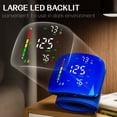 thumbnail image 4 of Ziqing Rechargeable Wrist Blood Pressure Monitor for Home Use, with Adjustable Blood Pressure Cuff and LED Backlit Display, Dual-User Memory Storage - Blue, 4 of 7