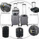 thumbnail image 3 of Set 3 Maletas De Viaje Carry On 10 Kgs Equipaje De Mano Ruedas Desmontables Cabina Avion, 3 of 5