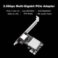 thumbnail image 4 of OKN 2.5GBase-T PCIe Network Adapter RJ45 LAN Controller up to 2500 Mbps PCI Express Gigabit Ethernet Card with Standard and Low-Profile Brackets Support Windows and Windows Server, 4 of 15