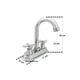 thumbnail image 3 of Llave Mezcladora Baño Lavabo Alfa  Cromado de Acero Inoxidable Manerales Cruz, 3 of 4