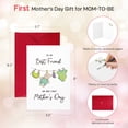thumbnail image 3 of WaaHome Funny Best Friend First Mother’s Day Card - Cute Happy 1st for Friends Bestie Sister Mom to Be Card Gift with Envelope, 3 of 7