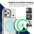 thumbnail image 5 of Entronix [Magnetic] Case Compatible with iPhone 17 Pro – [Glossy] Color Back with Camera Frame Stand, White, 5 of 5