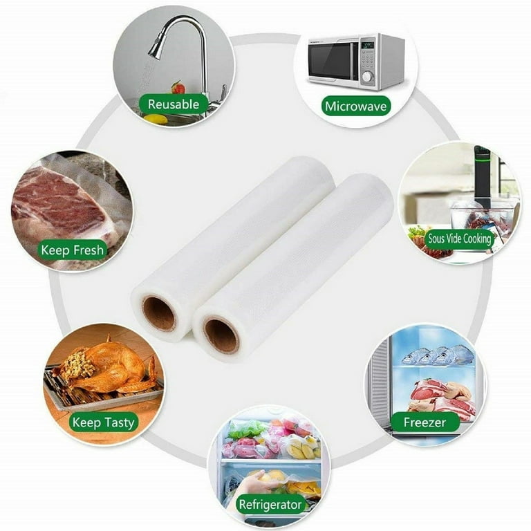 Food Magic Seal 100-8x12 Bags for Vacuum Sealer Food Storage Bags, Brand:  Food Magic Seal, Color: Clear 