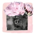 thumbnail image 2 of Parker, Jennifer Paxton 26x26 Black Ornate Wood Framed with Double Matting Museum Art Print Titled - Peonies in Couture I, 2 of 4