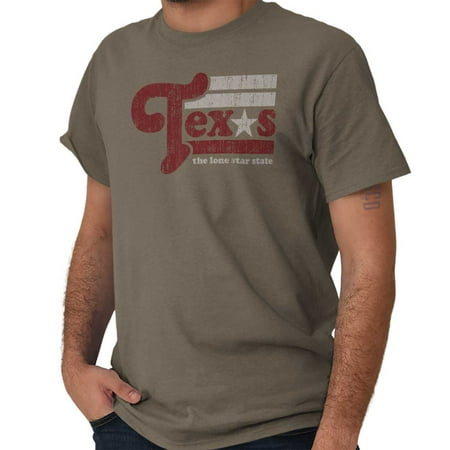 - Brisco Brands Texas Lone Star Souvenir TX Short Sleeve Adult T-Shirt