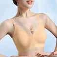 thumbnail image 5 of Besolor Womens Plus Size Bras No Underwire Seamless Full Coverage Supportive Breathable Comfy Everyday Bra(5X-Large,Beige), 5 of 5