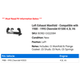 thumbnail image 2 of Left Exhaust Manifold - Compatible with 1988 - 1995 Chevy K1500 4.3L V6 1989 1990 1991 1992 1993 1994, 2 of 2