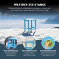 thumbnail image 6 of ZYPPP Furniture Outdoor Adirondack Side Table, HDPE, Weather and UV Resistant, Square End Table for Your Patio, Backyard, Balcony,Porch, Garden, Deck (Pacific Blue), 6 of 10