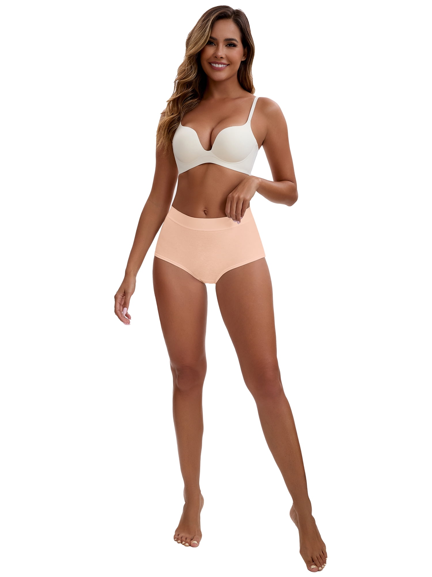 Unique Bargains Women's High Waist Tummy Control Elastic Waistband Boyshorts S Pink