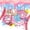 Yellow Pink Blue, variant on Castle Fairy Pink Baseball Glove Twin Sheets 3pcs, Sport Theme Ice Cream Bedding, Pink Blue White,1 Fitted Sheet, 1 Flat Sheet and 1 Pillowcase