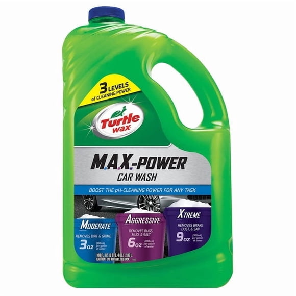 Turtle Wax . Car Wash 50597 MAX-POWER; Liquid; 100 Ounce Jug
