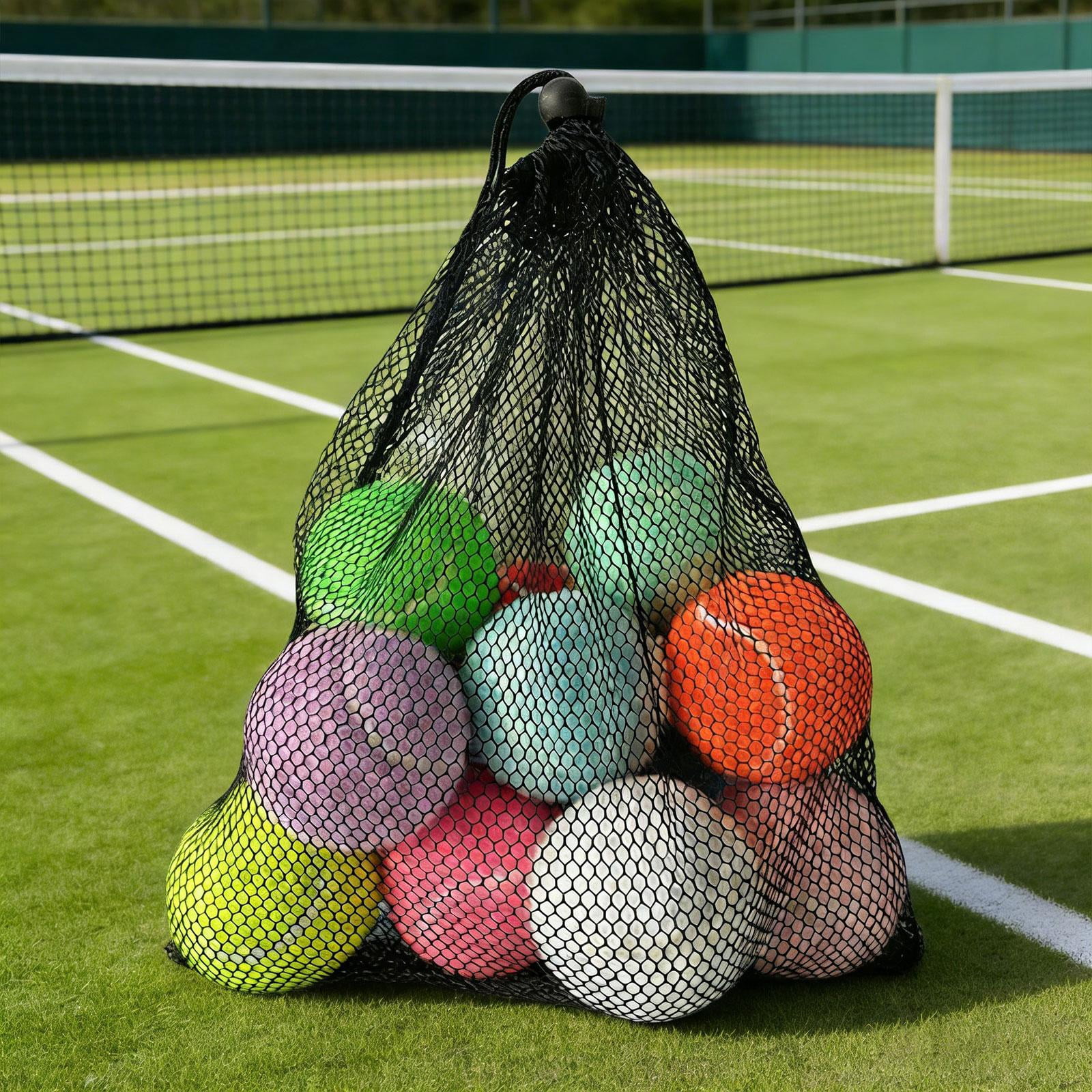 harayaa 12 Pieces Tennis Balls Exercise Playing Balls Professional Rubber Training Balls Mix Color