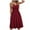 A0415-Wine, variant on QUINDOS Summer Dresses for Women 2025 Sleeveless Sundress V-neck Casual Sun Dresses Slim Cotton Solid Color Long Midi Dresses for Women