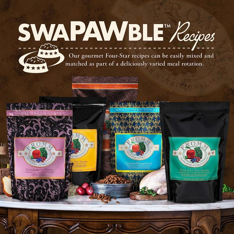 Fromm Four-Star Nutritionals Duck A La Veg Dry Cat Food, 4-lb