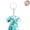 Sky Blue, variant on Stained Glass Style Nurse Scrubs Keychain with Stethoscope Charm, Medical Uniform Key Ring Gift for Nurse Doctor Healthcare Workers, Car Bag Pendant Key Holder