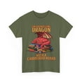thumbnail image 3 of Board game Dragon Shirt. Dragon with a Cardboard hoard. Tabletop Unisex Tee, 3 of 4