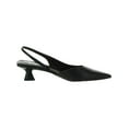 thumbnail image 3 of Franco Sarto Women's Devin Pointed Toe Kitten Heel Slingback Pump Black 9M, 3 of 3