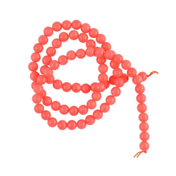 Una Hebra de Naranja Naturales de 15 Pulgadas para Joyas Sueltas Accesorios de Bricolaje Hechos 5mm Fernando Cuentas de Coral