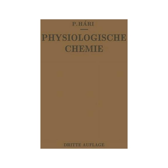 Kurzes Lehrbuch Der Physiologischen Chemie, (Paperback)