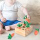 thumbnail image 3 of para 1 año de edad, juguetes de madera, clasificación de formas y rompecabezas a juego, juego de cosecha de zanahorias, regalos de cumpleaños para bebés, niños y niñas de 6 a 12 meses XianweiShao  8390615120869, 3 of 4