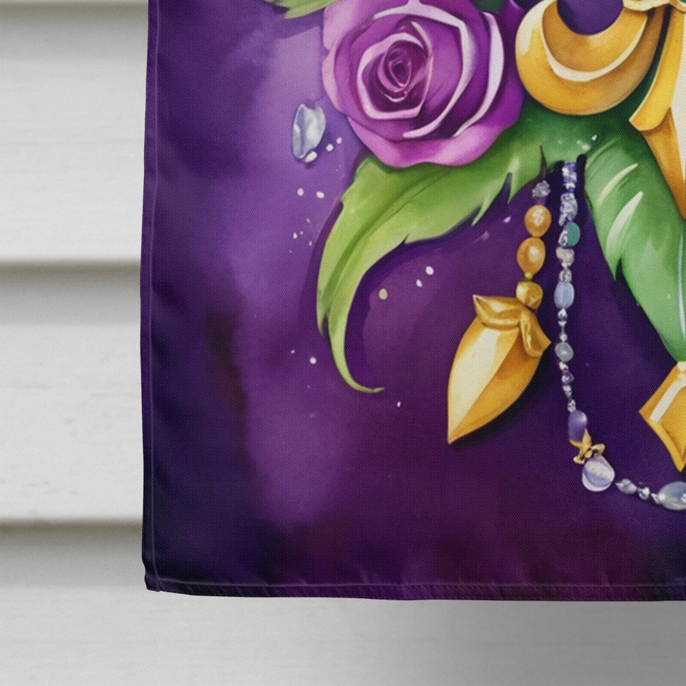 Fleur de lis Mardi Gras House Flag 28 in x 40 in