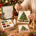 thumbnail image 3 of Christmas Decorations Sea Glass Art Kit, Winter DIY Mosaic Craft for Adults, Festive Tabletop Ornament, Handmade Holiday Gift for Crafters (Tree), 3 of 3