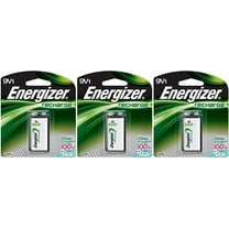 Energizer Rechargeable 9 Volt (8.4V) NiMH 175mAh 3 Batteries