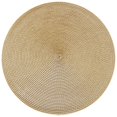 thumbnail image 2 of Woven Spiral Table Placemats - 15 Inch Round Set of 4, Non-Slip Dining Mats, Reversible Heat Resistant Kitchen Mats, Durable Polypropylene, Easy Clean, Indoor Outdoor Use, Modern Table Decor, 2 of 6