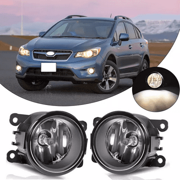Pair Clear Lens Fog Light Driving Lamp w/Light Bulbs For 2015-2018 Jeep Renegade