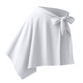 thumbnail image 7 of Women's Two Way Convertible Yoga Skirt, Wrap Around Waist Skirt or Neck Poncho, Lightweight Sports Cover Up Skirt for Beach, Yoga and Daily Sun Protection White A, 7 of 7