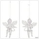 thumbnail image 3 of Wosthever Decoraciones transparentes elegantes del ángel del ABS para los árboles pendientes del ángel de acrílico transparente del árbol de Kits de decoración para fiestas, 3 of 6
