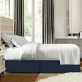 thumbnail image 3 of Nestl Easy Fit 14” inch Tailored Drop Pleated Microfiber Bed Skirt Dust Ruffle, Twin XL, Navy Dark Blue, 3 of 4